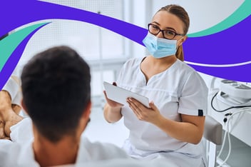 Nurse Using Incident Reporting Software in Healthcare to Improve Outcomes and Patient Satisfaction