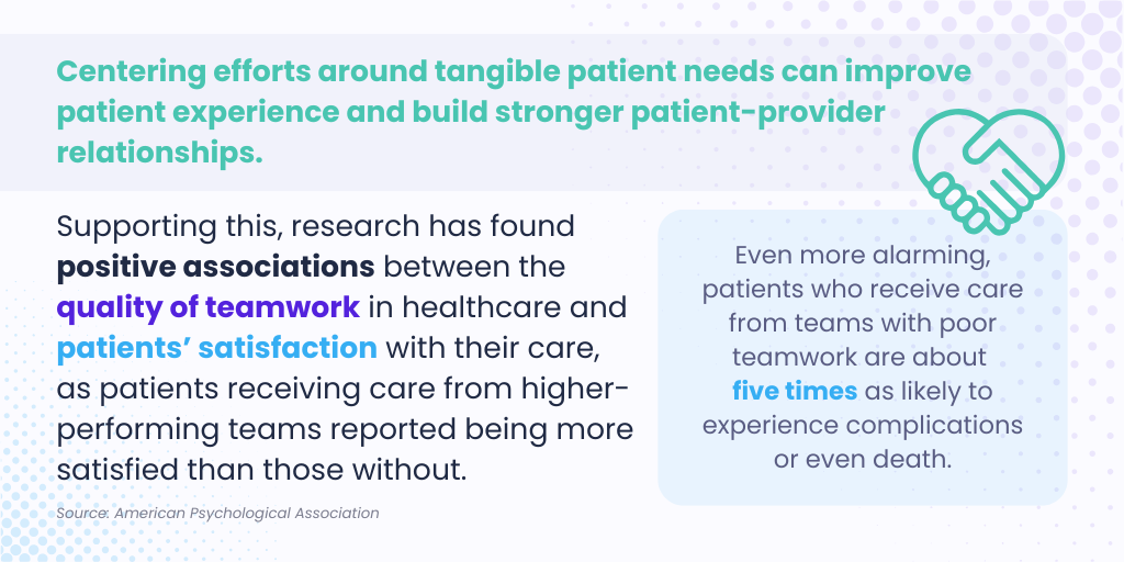team based care benefits